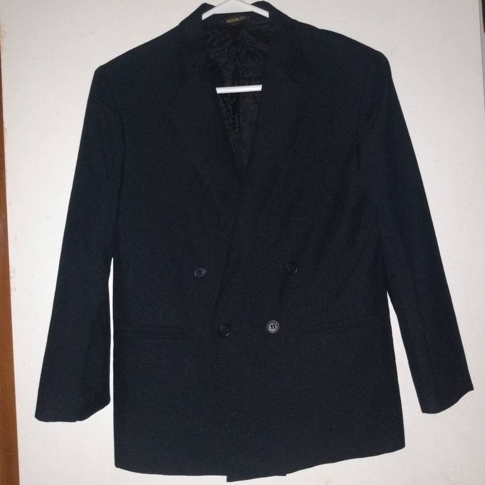 TFW: Boys Black Size 12 Reg Suit Jacket